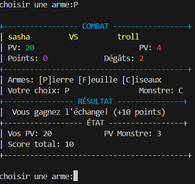 Interface de sélection des armes dans le jeu médiéval